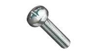 Metric Din 7985A Class 4.8 Machine Screw, Pan Head Phillips, Zinc Cr+3