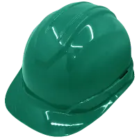 Bullhead Safety™ Head Protection – Green Cap Style Hard Hat