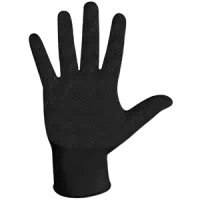 Small Black 8 Mil Textured Clean-Fit Powder-Free Disposable Nitrile Gloves – 100 Pack