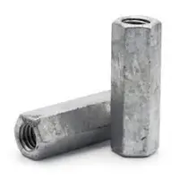 HEX COUPLING NUT HOT DIPPED GALVANIZED