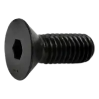 Flat Socket Cap Screw, Thermal Black Oxide, Alloy (Inch)