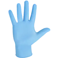 Small Blue 5 Mil Powder-Free Clean-Fit Disposable Nitrile Gloves – 100 Pack