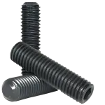 Flat Point Socket Set Screws, Thermal Black Oxide, Alloy