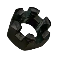 Hex Slotted Nut, Plain (Inch)