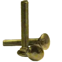 CARRIAGE BOLT YELLOW ZINC