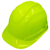 Bullhead Safety™ Head Protection – High-Visibility Yellow/Green Cap Style Hard Hat