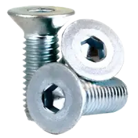 Metric 12.9 Flat Socket Cap, Din 7991, Zinc Bake Cr+3, Alloy