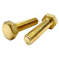  Hex Tap Bolt, Brass (Inch)