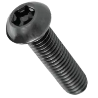 Button Socket Cap, Tamper Resistant, Thermal Black Oxide, Alloy (Inch)