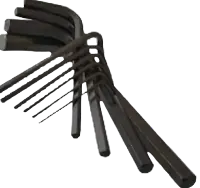 Hex Keys 8650 Alloy Set Plain (Usa) (Inch/Metric)