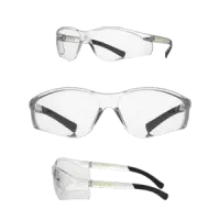 Ironclad EYV-2C Visitor Safety Glasses, Rubber temples, Anti-Scratch/Anti-Fog, clear Lens
