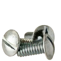 Machine Screw, Truss Head Slotted, Zinc Cr+3 