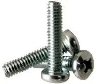 Machine Screw, Pan Head Phillips, Zinc Cr+3 (Inch)