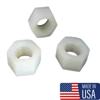 USA Nylon Hex Nuts, Plain