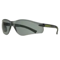 Ironclad EYV-2S Visitor Safety Glasses, Rubber temples, Anti-Scratch/Anti-Fog, smoke Lens