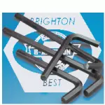 Metric Hex Keys 6150 Crv Alloy, Short Arm, Black (Import)