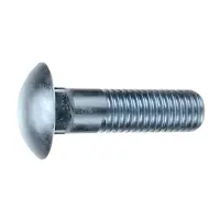A307 Grade A Step Bolt, Full Thread, Zinc Cr+3 (Inch)