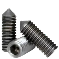 Cone Point Socket Set Screws, Thermal Black Oxide, Alloy
