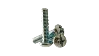 Machine Screw, Round Head Phillips/Slotted Combo, Zinc Cr+3 (Inch)