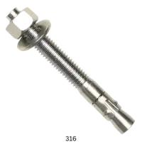 Stainless 316 Wedge Anchor, Ultrawedge (Inch)