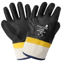 PVC 2740D Double-Dipped Chemical Handling Gloves Waterproof, Sanded Grip, 10.5\