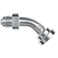 16 MJ x 24 Code 61 Flange 45° Elbow Swept Hydraulic Adapter