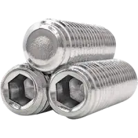 Metric Stainless A2 (18 8) Flat Point Hex Socket Set Screw, DIN 913