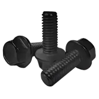 M10‑1.50 x 50 mm DIN 6921 Hex Flange Bolt – Class 10.9, Plain Finish, Non‑Serrated