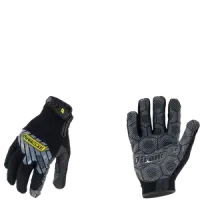 Ironclad IEX-MGG-05-XL Command Grip Gloves, Silicone Infused Touchscreen Palm, Black, Size X Large