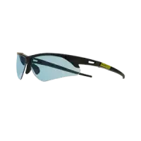Ironclad EYH-BKBL HELIO Half Frame Safety Glasses, Anti-Scratch/Anti-Fog, Blue Lens
