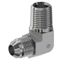 Steel, SAE J514 37° Flare 90° Male Elbow – 3/4\