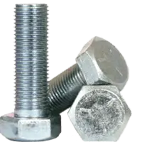 Grade 5 Hex Head Cap Screws Clear Zinc (China)