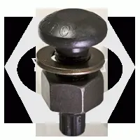 A490 Round Head T.C. Bolt Plain W/ A563 Dh Heavy Hex Nut & F436 Washer (Inch)