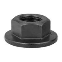 M16‑2.00 Metric Hex Flange Nut, Class 8, Coarse Thread, DIN 6923, Plain Finish