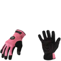 Ironclad TCX-22-XS TUFF CHIX Women\'s Gloves, Padded Knuckle, Pink, Size X Small