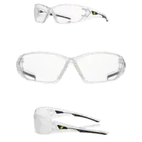 Ironclad EYFL-C VORTEX-Frameless Safety Glasses, Anti-Scratch/Anti-Fog, clear Lens