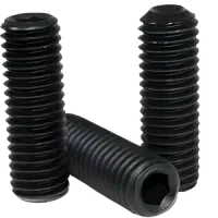 Cup Point Socket Set Screws, Thermal Black Oxide, Alloy