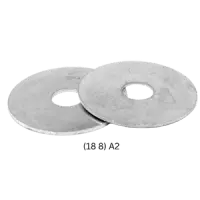 M8 × 24 × 2 DIN 9021B Fender Washer, Stainless Steel A2