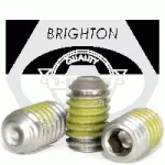 Cup Point Socket Set Screws, Nylon Patch, Stainless Steel 18 8 