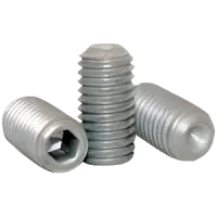 Cup Point Socket Set Screws, Zinc Bake Cr+3, Alloy