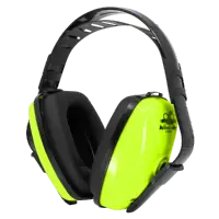 Bullhead Safety® Hearing Protection – High-Visibility Lime Economy Headband Earmuff