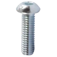 M3‑0.50 x 6mm Button Socket Cap Screw – Class 12.9, Zinc Plated (Cr+3), ISO 7380
