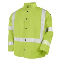 Safety Welding Jacket with FR Reflective Tape – Small, High-Visibility Flame Protection