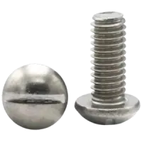 Machine Screws, Round Slotted, Stainless Steel 18 8