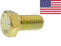 Hex Head Cap Screw 3/8-16X1-1/2 Gr8 Zinc Yellow Domestic