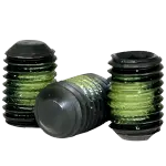 Flat Point Socket Set Screws, Nylon Patch