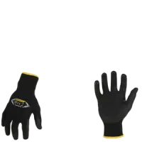Ironclad SKCMFD-07 3XL COMMAND Microfoam Nitrile Dotted Knit Gloves, Touchscreen, Vend Packed, Black, Size 3X Large