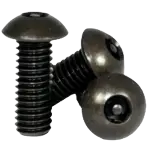 Button Socket Cap, Tamper Resistant, Thermal Black Oxide, Alloy