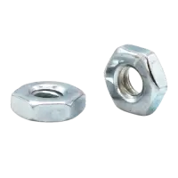 Hex Machine Screw Nut, Zinc Cr+3 (Inch)
