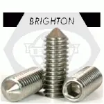 Cone Point Socket Set Screws, Stainless Steel 18 8 
